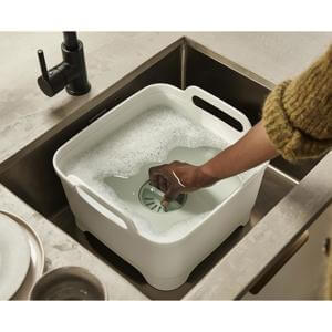 Joseph Joseph Wash&Drain™ Stone Green Washing Up Bowl